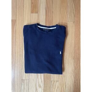 Men’s Polo Ralph Lauren Waffle Short sleeve T-Shirt Navy XL‎